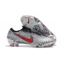 New Neymar Nike Mercurial Vapor XII 360 Elite FG Soccer Cleats White Red Black