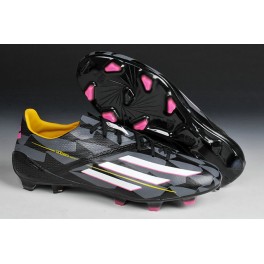 Adidas New Messi F50 AdiZero TRX FG Soccer Shoes Black White Yellow