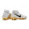 Men's Soccer Shoes - Nike Phantom Vision Elite DF FG White Gold