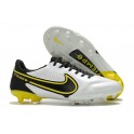 Nike Tiempo Legend 9 Elite FG New White Dark Smoke Grey Black Yellow Strike