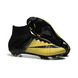 2015 Nike Men's Mercurial CR7 Superfly FG Football Cleats Black Bronze