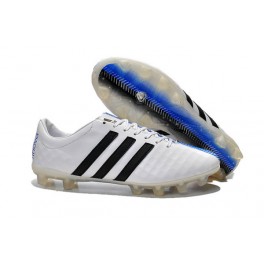 Mens Soccer Cleats Adidas 11Pro TRX FG New Football Boots White Blue Black