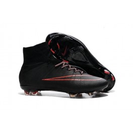 2015 Nike Men's Mercurial Superfly FG Football Cleats Red Black
