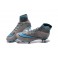 Nike Mercurial Superfly FG Soccer Cleats Cheap Shoes Grey Blue Black