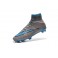 Nike Mercurial Superfly FG Soccer Cleats Cheap Shoes Grey Blue Black