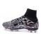 Nike Mercurial Superfly FG Soccer Cleats Cheap Shoes Leopard White Red Black