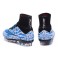 2015 Nike Men's Mercurial Superfly FG Football Cleats Leopard Blue White Black