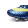 Nike New Mercurial Superfly FG Men's Firm-Ground Soccer Boots Leopard Blue Volt Black
