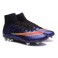 Nike New Mercurial Superfly FG Men's Firm-Ground Soccer Boots Leopard Purple Black Red