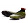Nike New Mercurial Superfly FG Men's Firm-Ground Soccer Boots Volt Red Black White