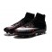 Nike New Mercurial Superfly FG Men's Firm-Ground Soccer Boots Black Red CR7 Lava Cleats