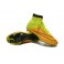 2015 Nike Men's Mercurial Superfly FG Football Cleats Leather Yellow Volt Black