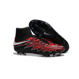 New Cleats For Men Nike HyperVenom Phantom II FG Lewandowski Black White Red