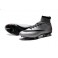Nike Mercurial Superfly FG Soccer Cleats Cheap Shoes CR500 Silvery Black Red