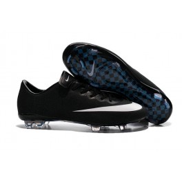 Nike Men's Mercurial Vapor X FG Soccer Cleats Black White Hyper Turq