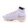Nike New Mercurial Superfly FG Men's Firm-Ground Soccer Boots Gold White Black