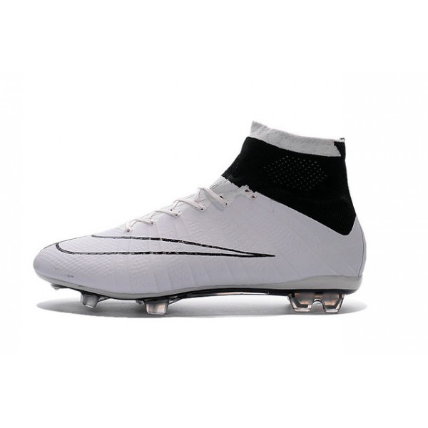 white and black nike soccer cleats