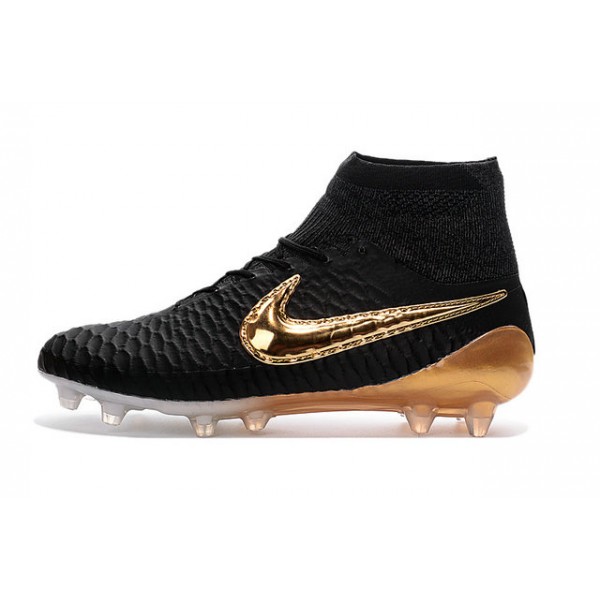 new nike football boots black and gold