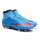 Nike New Mercurial Superfly FG Men's Firm-Ground Soccer Boots Blue Red Black