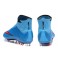 Nike New Mercurial Superfly FG Men's Firm-Ground Soccer Boots Blue Red Black