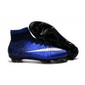 Nike Mercurial Superfly FG Soccer Cleats Cheap Shoes Deep Royal Blue Metallic Silver Racer Blue