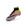 Nike New Mercurial Superfly FG Men's Firm-Ground Soccer Boots White Black Volt Total Orange
