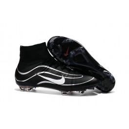 2016 Nike Men's Mercurial Superfly Heritage FG Football Cleats Black Silvery