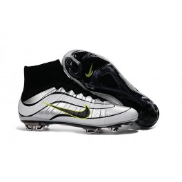 Nike Mercurial Superfly FG Soccer Cleats Cheap Shoes Silvery Black Volt 