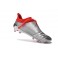 NEW! Adidas X 16+ Purechaos FG/AG - Soccer Cleats Silver Metallic Core Black Solar Red