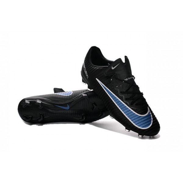 black and blue nike football boots