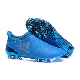 NEW! Adidas X 16+ Purechaos FG/AG - Soccer Cleats Silver Blue