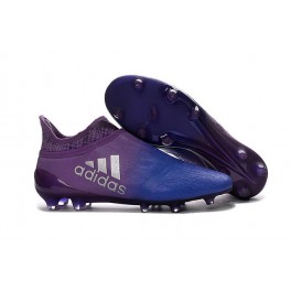 NEW! Adidas X 16+ Purechaos FG/AG - Soccer Cleats Violet Blue Silver