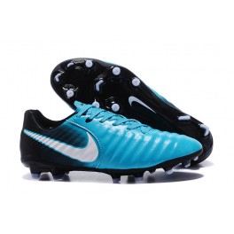 2017 New Soccer Shoes Nike Tiempo Legend VII FG - Blue White Black
