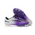Men Nike Mercurial Vapor XI FG Soccer Cleats 2017 White Purple Black