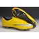 Men's New Soccer Shoes Nike Mercurial Vapor X FG Yellow White