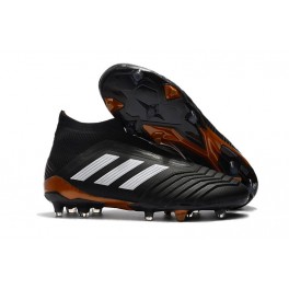 New Soccer Shoes For Men - Adidas Predator 18+ FG Core Black White Solar Red