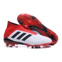 New Soccer Shoes For Men - Adidas Predator 18+ FG White Black Red