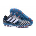 New Soccer Shoes Adidas Nemeziz Messi 17.1 FG Grey Black Blue