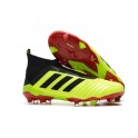 New Soccer Shoes For Men - Adidas Predator 18+ FG Volt Black Red