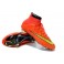 Nike New Mercurial Superfly FG Men's Firm-Ground Soccer Boots Hyper Punch Gold Black