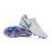New Soccer Shoes for Men Nike Tiempo Legend VII FG - White Metallic Cool Grey Blue Hero