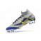New - Nike Mercurial Superfly 6 Elite FG Soccer Cleats Silver Blue Yellow