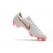 New Nike Mercurial Vapor XII 360 Elite FG Soccer Cleats White Metallic Cool Grey Total Orange