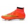 Nike New Mercurial Superfly FG Men's Firm-Ground Soccer Boots Hyper Punch Gold Black