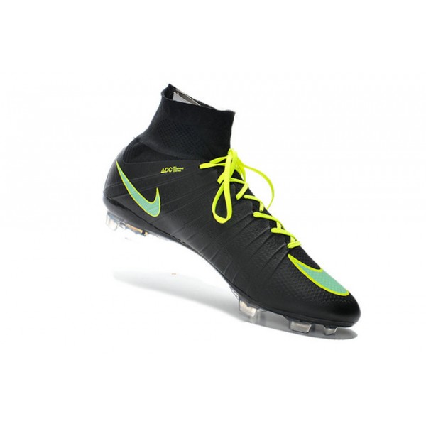 Nike Mercurial Superfly FG Soccer Cleats Cheap Shoes Black Green