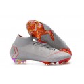 New - Nike Mercurial Superfly 6 Elite FG Soccer Cleats Gray Red
