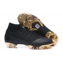 New - Nike Mercurial Superfly 6 Elite FG Soccer Cleats Black Gold