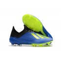 New Football Cleats - Adidas X 18.1 FG Soccer Shoes Blue Solar Yellow Core Black