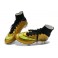 Nike New Mercurial Superfly FG Men's Firm-Ground Soccer Boots Golden Yellow Black