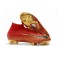 Latest Nike Mercurial Superfly VI Elite FG Soccer Cleats On Sale - Red Black Gold / Bright Crimson Black Gold